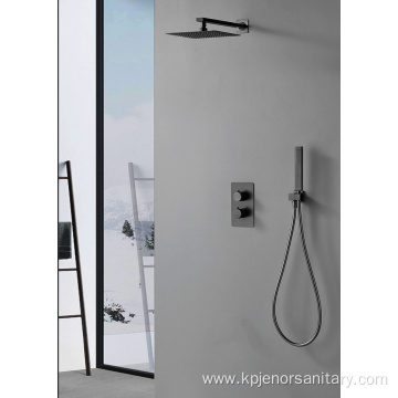 In-Wall Black Water Saving Shower Faucet